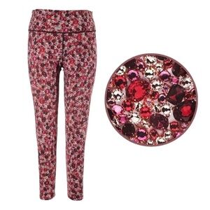 Victoria's Secret Sport High Rise 7/8 Tight Red Jewels Print -small petite